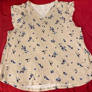 Liz Claiborne Free Flowing Floral Top
